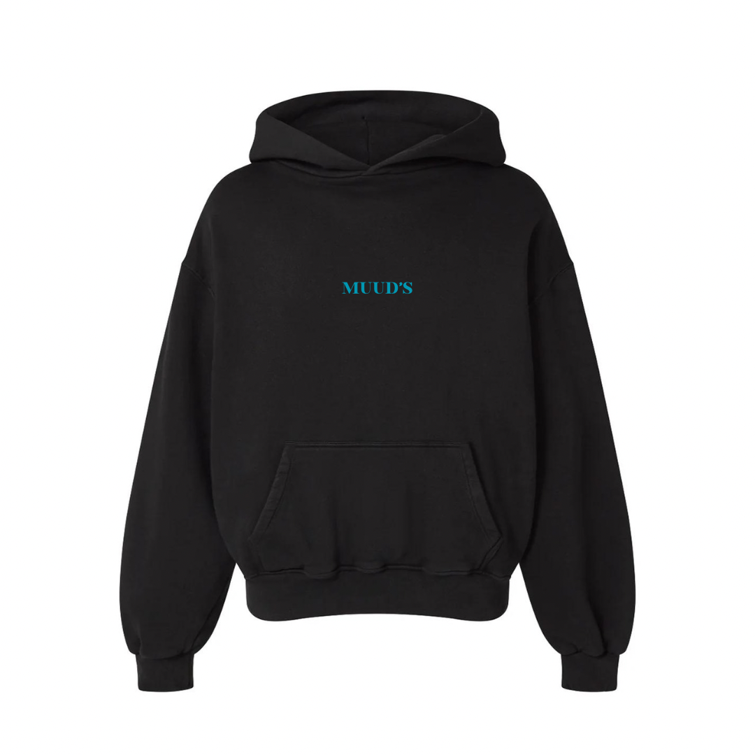 Oversized hoodie-JET BLACK