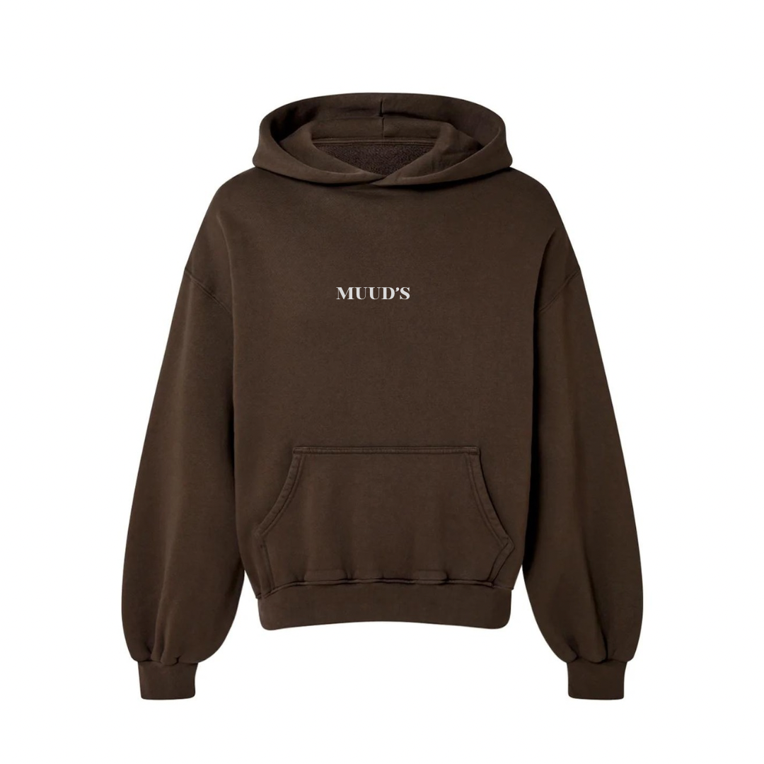 Oversized hoodie-DARK CHOCOLATE