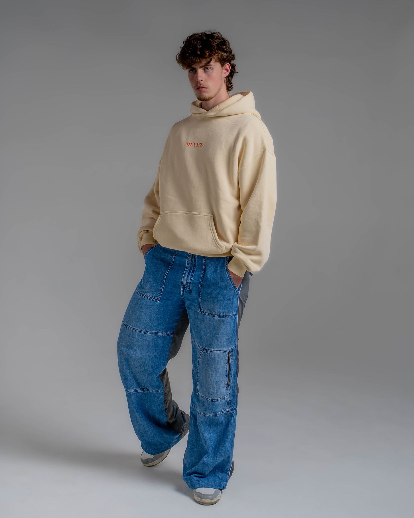 Oversized hoodie-CLOUD CREAM