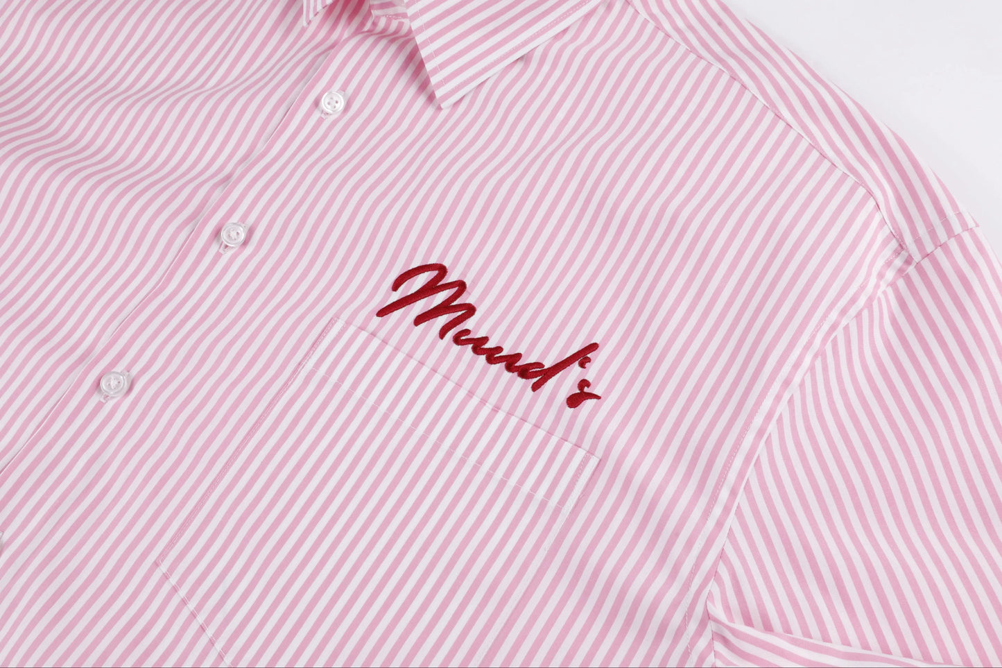 MUUD'S PINK STRIPE SHIRT
