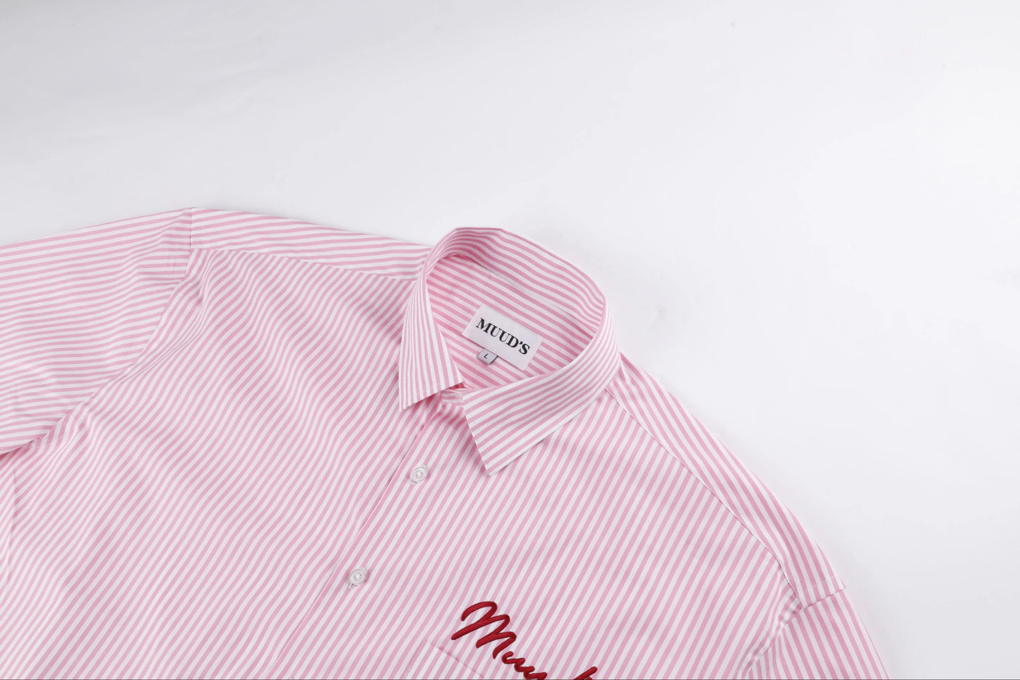 MUUD'S PINK STRIPE SHIRT